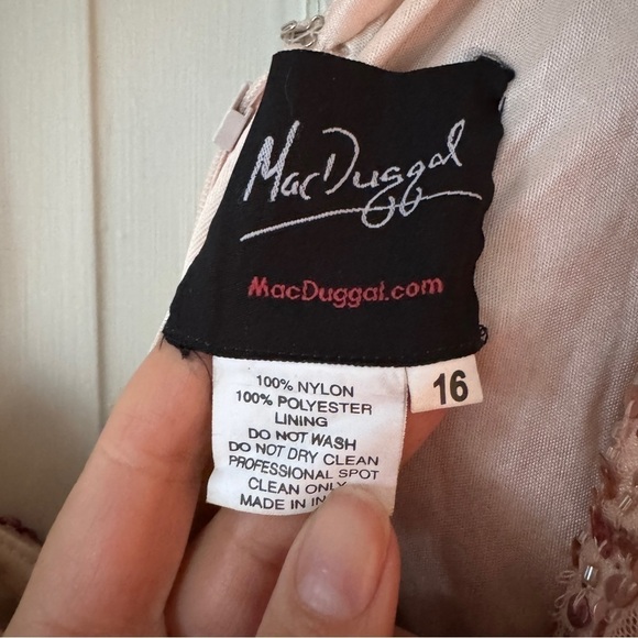 Mac Duggal Light Pink Puff One Shoulder Gown Style #5622 - Picture 10 of 16